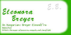 eleonora breyer business card